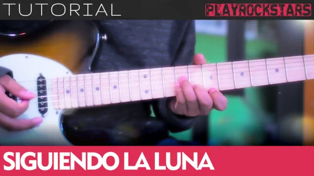 Como tocar SIGUIENDO LA LUNA de fabulosos cadillacs en guitarra - TUTORIAL PLAYROCKSTARZ