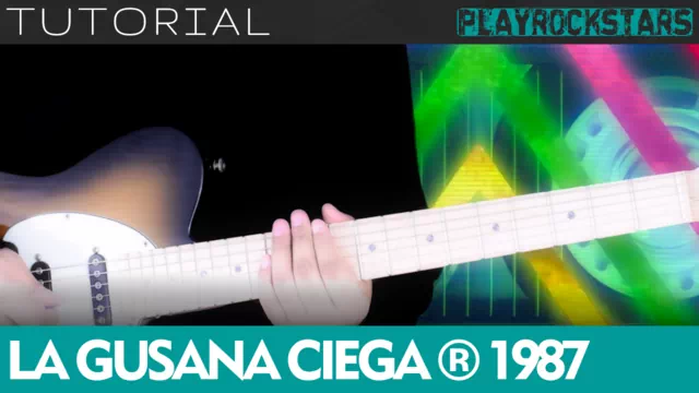 Como tocar 1987 de la gusana ciega en guitarra - TUTORIAL PLAYROCKSTARZ