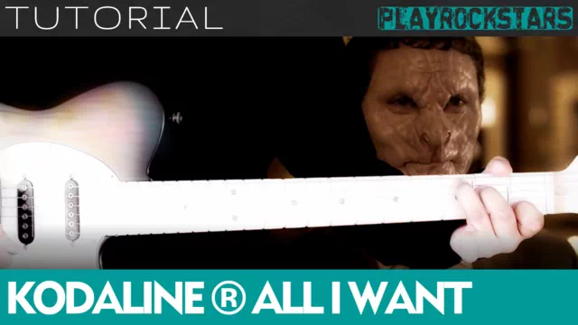 Como tocar ALL I WANT de kodaline en guitarra - TUTORIAL PLAYROCKSTARZ