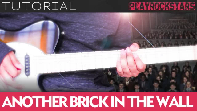 Como tocar ANOTHER BRICK IN THE WALL de pink floyd en guitarra - TUTORIAL PLAYROCKSTARZ