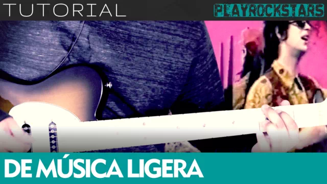 Como tocar DE MUSICA LIGERA de soda stereo en guitarra - TUTORIAL PLAYROCKSTARZ