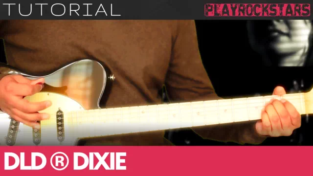 Como tocar DIXIE de dld en guitarra - TUTORIAL PLAYROCKSTARZ