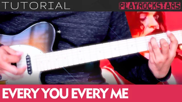 Como tocar EVERY YOU EVERY ME de placebo en guitarra - TUTORIAL PLAYROCKSTARZ