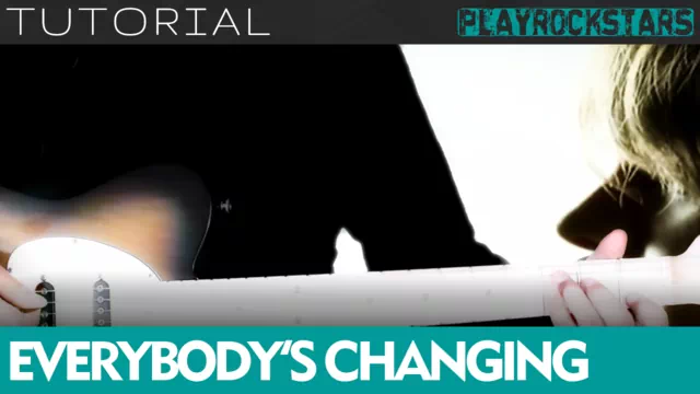 Como tocar EVERYBODY'S CHANGING de keane en guitarra - TUTORIAL PLAYROCKSTARZ