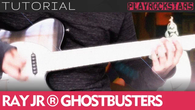 Como tocar GHOSTBUSTERS de ray parker en guitarra - TUTORIAL PLAYROCKSTARZ