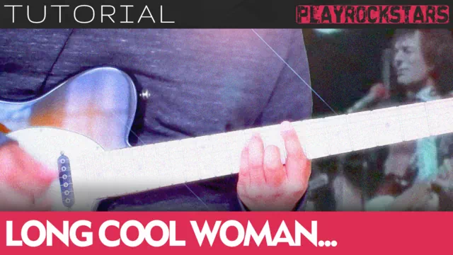 Como tocar LONG COOL WOMAN IN A BLACK DRESS de the hollies en guitarra - TUTORIAL PLAYROCKSTARZ