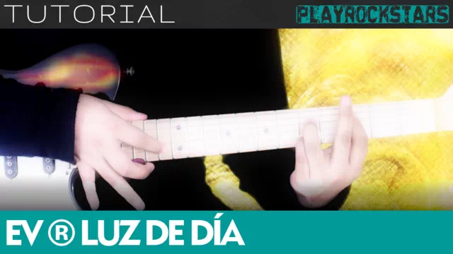 Como tocar LUZ DE DIA de enanitos verdes en guitarra - TUTORIAL PLAYROCKSTARZ