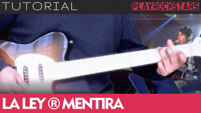 Como tocar MENTIRA de la ley en guitarra - TUTORIAL PLAYROCKSTARZ