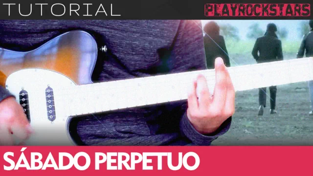 Como tocar SABADO PERPETUO de enjambre en guitarra - TUTORIAL PLAYROCKSTARZ