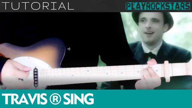 Como tocar SING de travis en guitarra - TUTORIAL PLAYROCKSTARZ