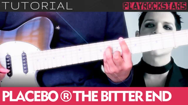 Como tocar THE BITTER END de placebo en guitarra - TUTORIAL PLAYROCKSTARZ