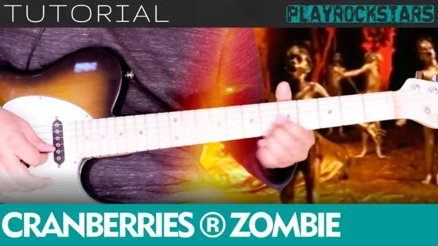 Como tocar ZOMBIE de cranberries en guitarra - TUTORIAL PLAYROCKSTARZ