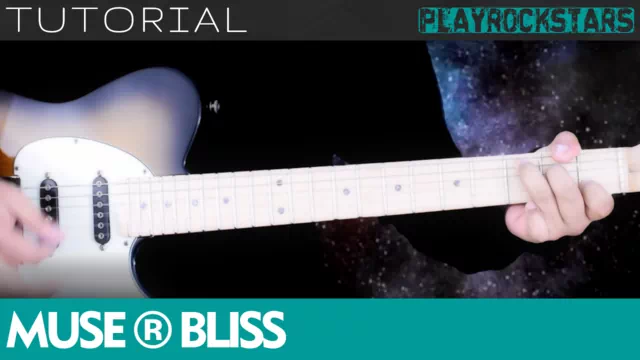 Como tocar BLISS de muse en guitarra - TUTORIAL PLAYROCKSTARZ