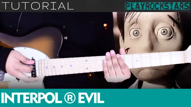 Como tocar EVIL de interpol en guitarra - TUTORIAL PLAYROCKSTARZ