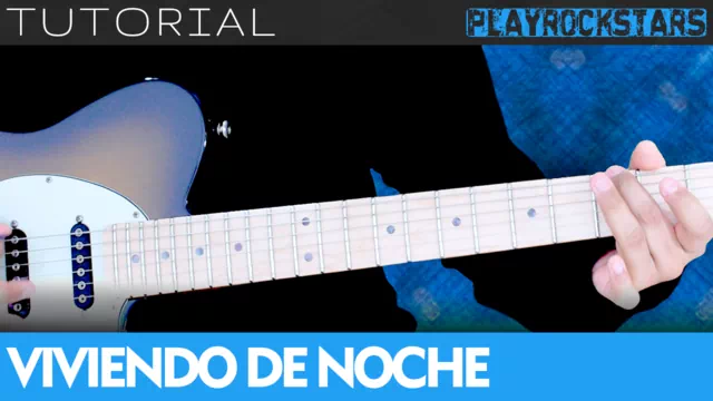 Como tocar VIVIENDO DE NOCHE de veni vidi vici en guitarra - TUTORIAL PLAYROCKSTARZ