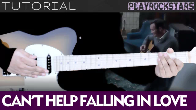 Como tocar CAN'T HELP FALLING IN LOVE en guitarra - ELVIS PRESLEY TUTORIAL PLAYROCKSTARZ