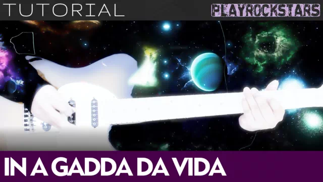 Como tocar IN A GADDA DA VIDA en guitarra - IRON BUTTERFLY TUTORIAL PLAYROCKSTARZ