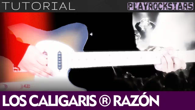 Como tocar RAZON en guitarra - LOS CALIGARIS TUTORIAL PLAYROCKSTARZ