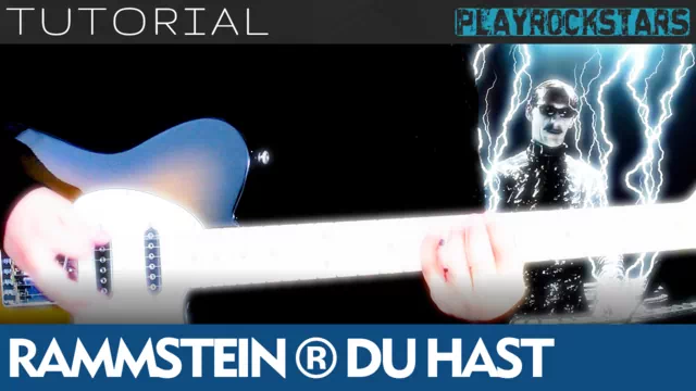 Como tocar DU HAST en guitarra - Rammstein TUTORIAL PLAYROCKSTARZ