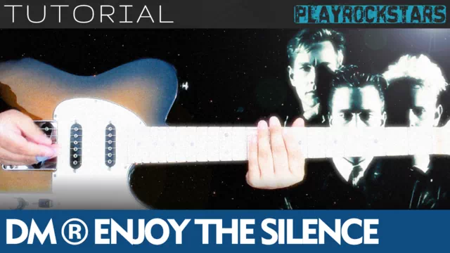 Como tocar ENJOY THE SILENCE en guitarra - Depeche Mode TUTORIAL PLAYROCKSTARZ