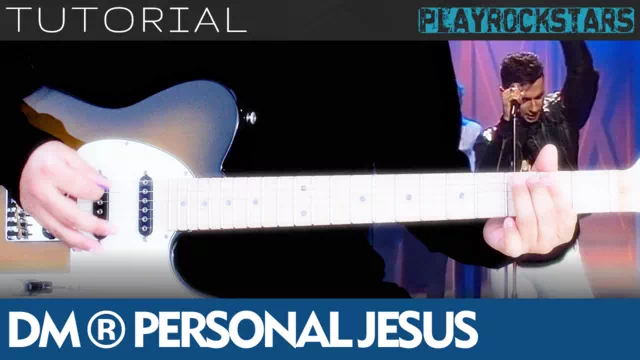 Como tocar PERSONAL JESUS en guitarra - Depeche Mode TUTORIAL PLAYROCKSTARZ