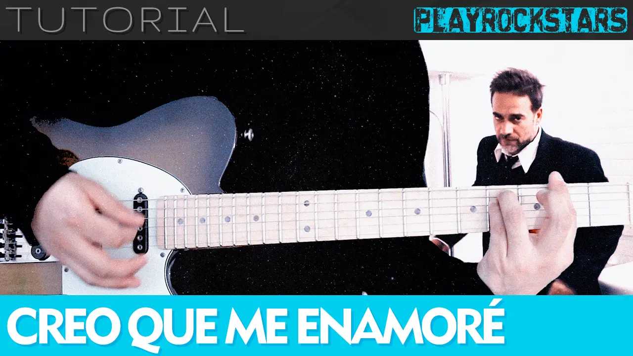 como tocar CREO QUE ME ENAMORE en guitarra - VICENTICO PLAYROCKSTARZ TUTORIAL