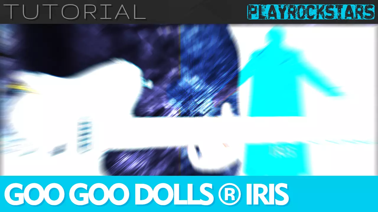 como tocar IRIS en guitarra GOO GOO DOLLS PLAYROCKSTARZ TUTORIAL